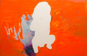 Elina Ruohonen, acrylic on plexi glas, signed and dated -04.