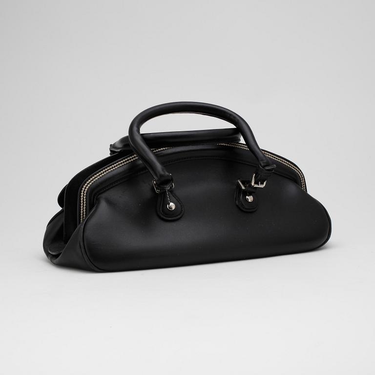 CHRISTIAN DIOR, a 21th century black leather handbag.