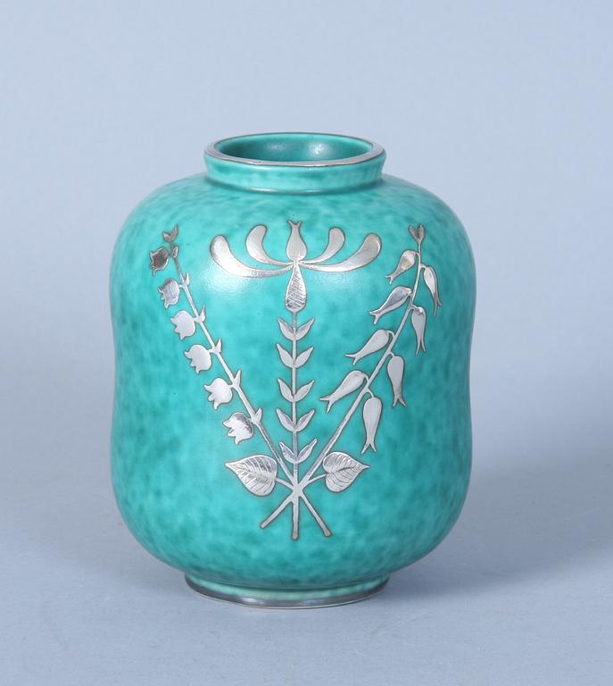 VAS, stengods, "Argenta", Wilhelm Kåge, Gustavsberg.