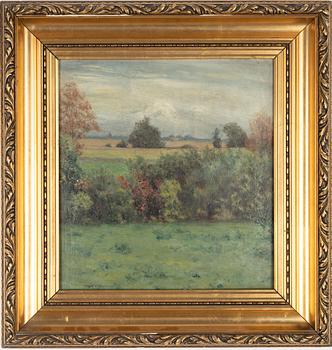 Unknown artist, likely Denmark, 19th century. Late summer landscape.