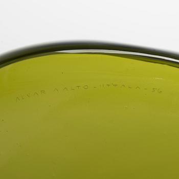 Alvar Aalto, lautanen, malli 3900-40, signeerattu Alvar Aalto Iittala -56.