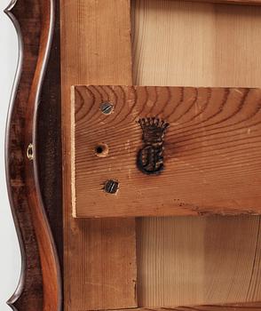 KUNGLIGA PELARBORD, ett par, senempire/nyrokoko, ägarmärkta Prinsessan Eugenie av Sverige, troligen 1840-tal.