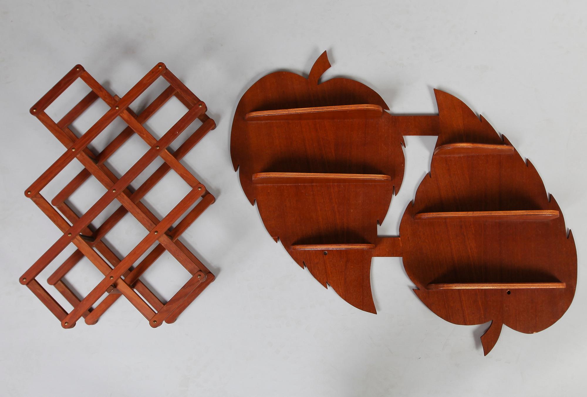 VÄGGHYLLA OCH VINSTÄLL, 1900-talets andra hälft.