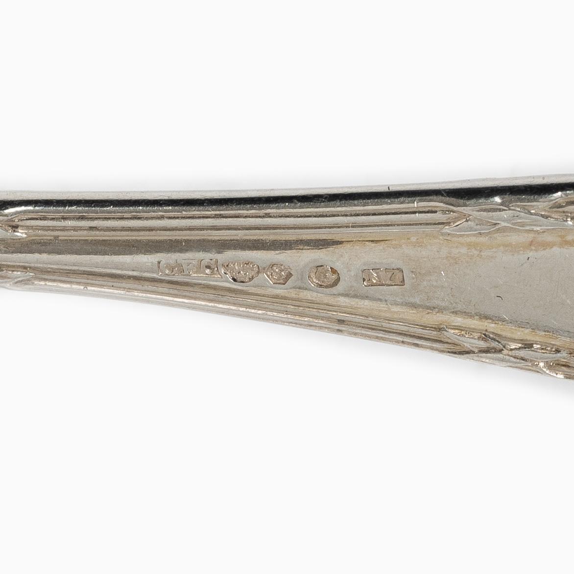 23 pieces of silver fish cutlery, Carlman, Stockholm, 1915.