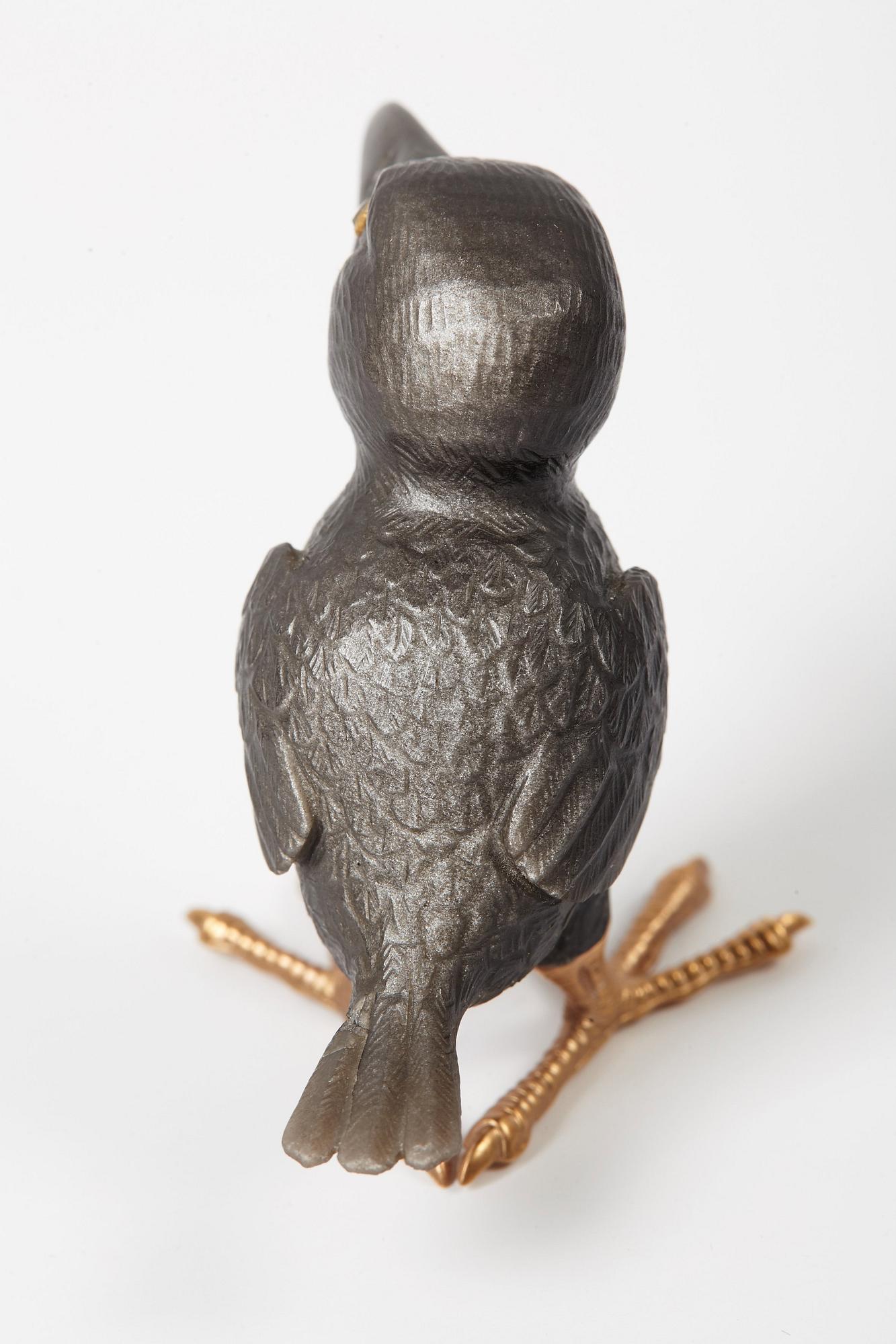 FABERGÉ, Korpunge av obsidian,  i orginaletui.