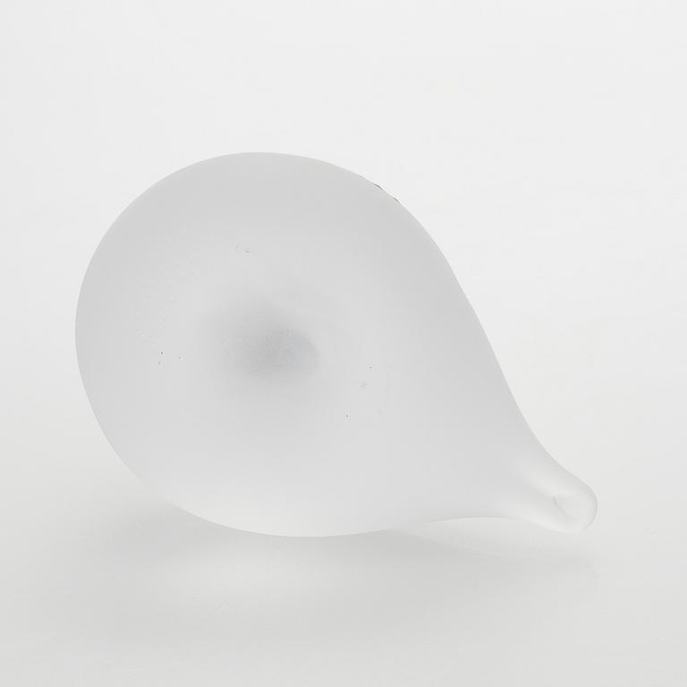 Oiva Toikka, glasfågel, "Snow Goose", signerad O.Toikka, Nuutajärvi.