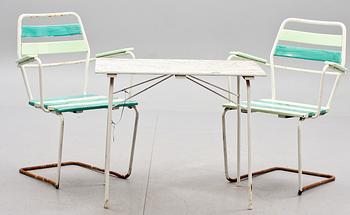 TRÄGÅRDSMÖBLER, 3 delar, 1900-talets mitt.