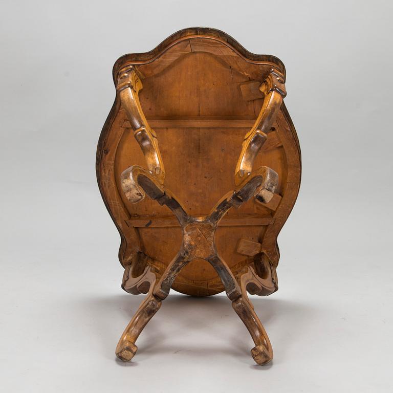 Neo-rococo table, late 19th century.