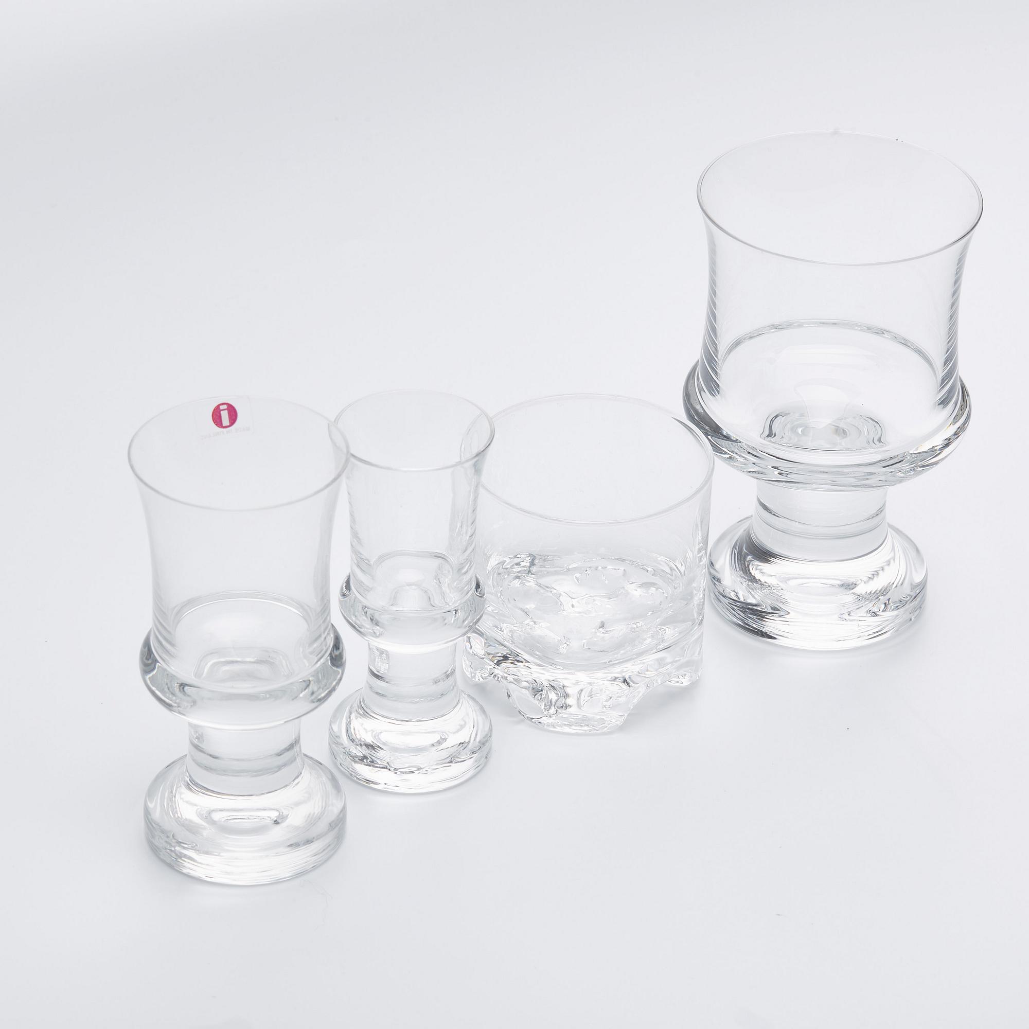 GLASSERVIS, 43 delar, Iittala, Finland.
