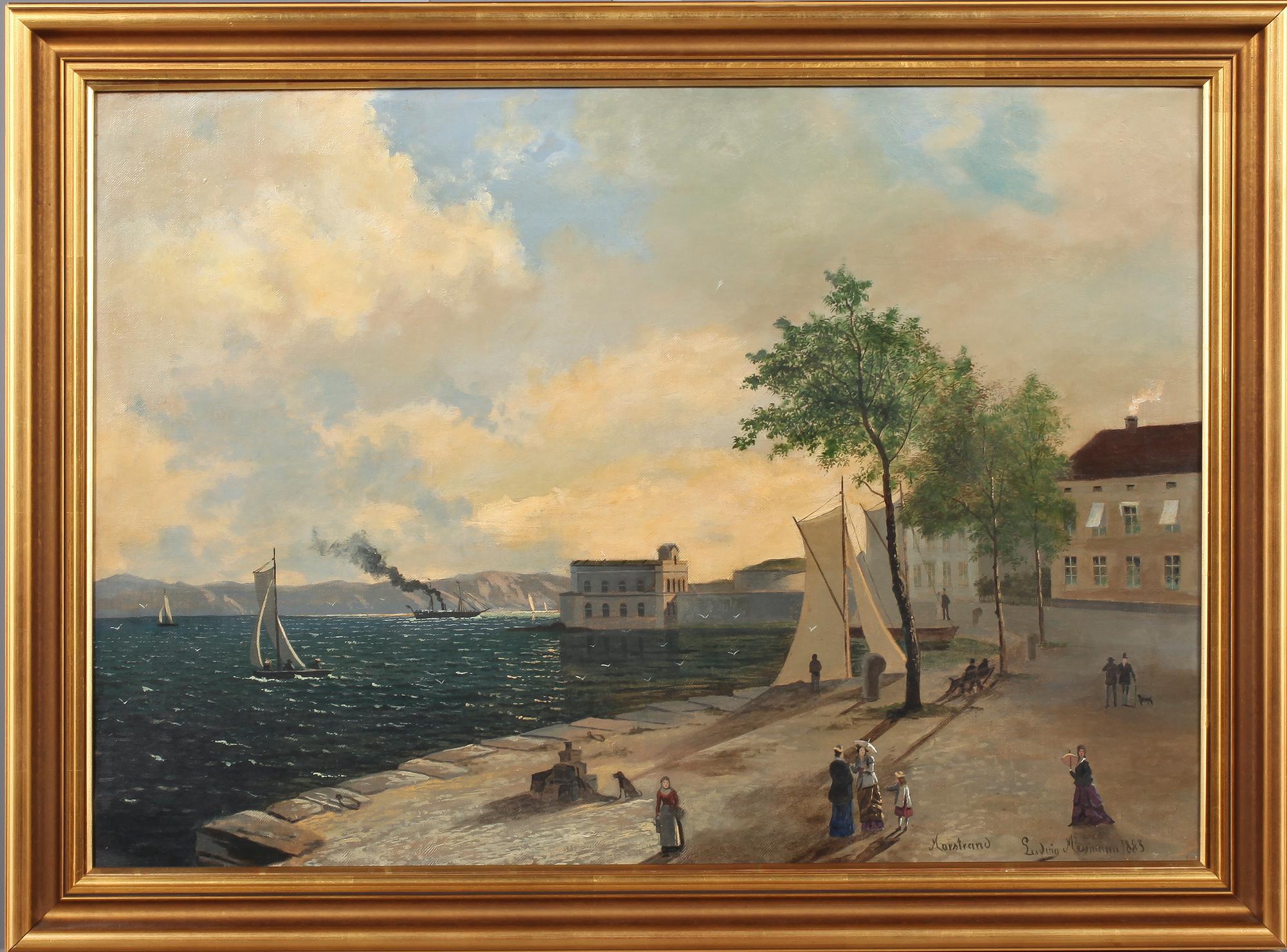 CARL LUDWIG FERDINAND MESSMANN, olja på duk, signerad och daterad 1883.