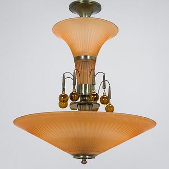 Harald Notini, taklampa, Arvid Böhlmarks Lampfabrik, 1930-tal.