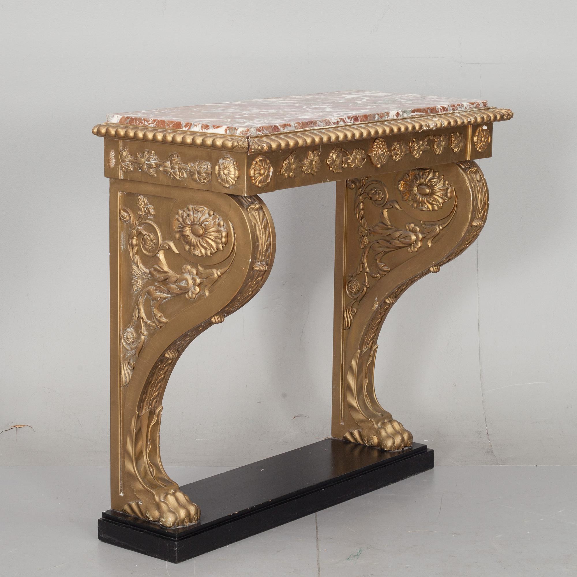 KONSOLBORD. Senempire, Petter Gustav Bylander(1804-1859) Göteborg.