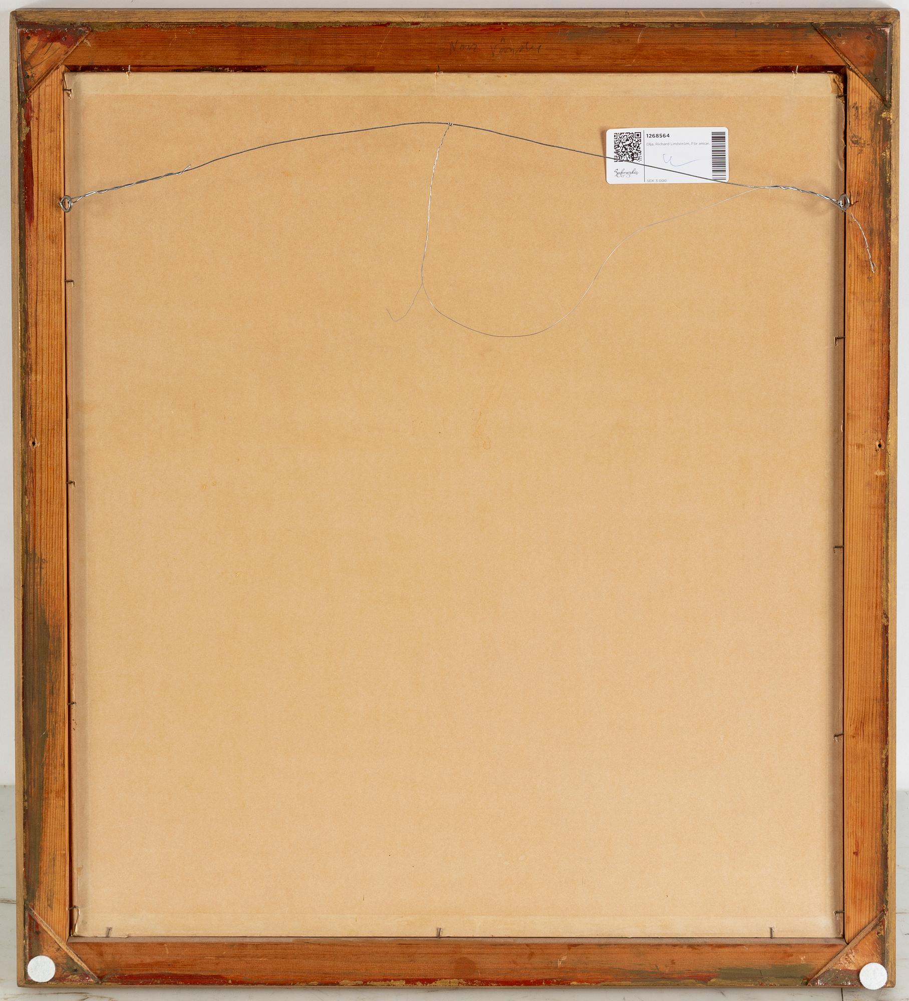 Rikard Lindström, oil on paper-panel, signed and dated 1941.