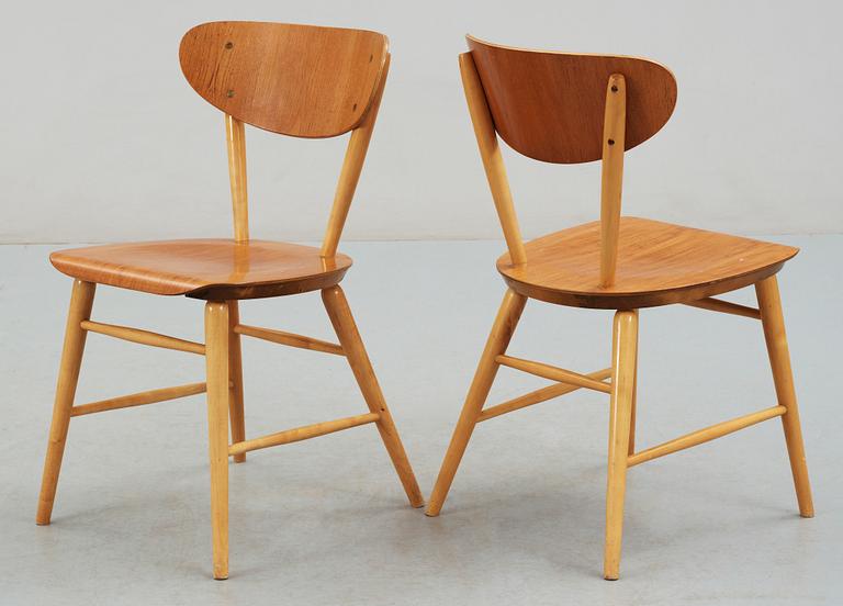 SOFFA OCH STOLAR, 3 delar, “Florett nr 150”, AB Bröderna Wigells stolfabrik, omkring 1900-talets mitt.