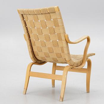 Bruno Mathsson, Armchair, "Eva", Firma Karl Mathsson, Värnamo, Sweden 1972.