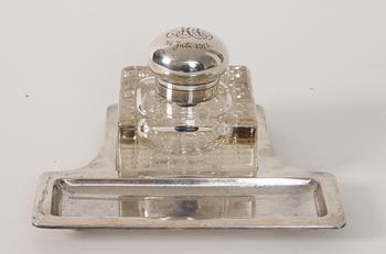 SKRIVSTÄLL, silver, Peter Herz. Troligen Danmark.