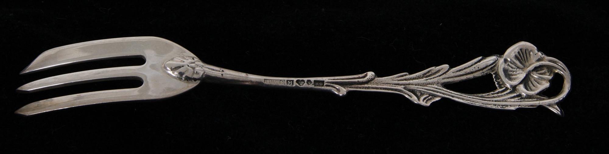 DESSERTGAFFLAR, 12 st, silver.