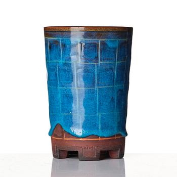 Wilhelm Kåge, Wilhelm Kåge, a "Farsta" stoneware vase, Gustavsberg Studio, signed and dated 1948.