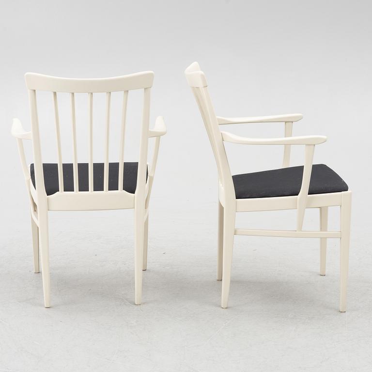 Carl Malmsten, chairs, 8 pcs, "Herrgården", Bodafors.