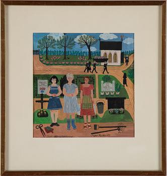 INGER RYDÉN, gouache on paper, signed.