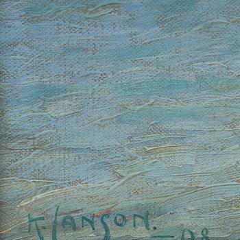 KNUT JANSON, olja på duk. Signerad och daterad -08.