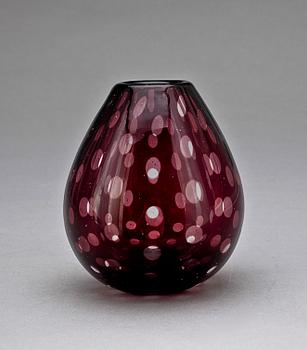 VAS, glas, slipgraal, Edward Hald, Orrefors, sign o nr 1629.