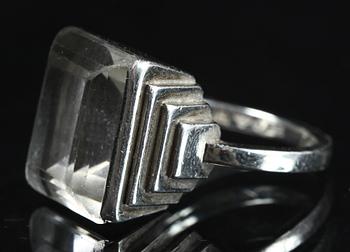 RING, silver, Wiwen Nilsson, Lund, 1947.