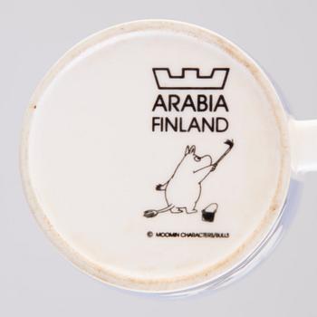 MUMINMUGG, porslin, "Mugg mörkblå", Moomin Characters, Arabia 1991-1999.