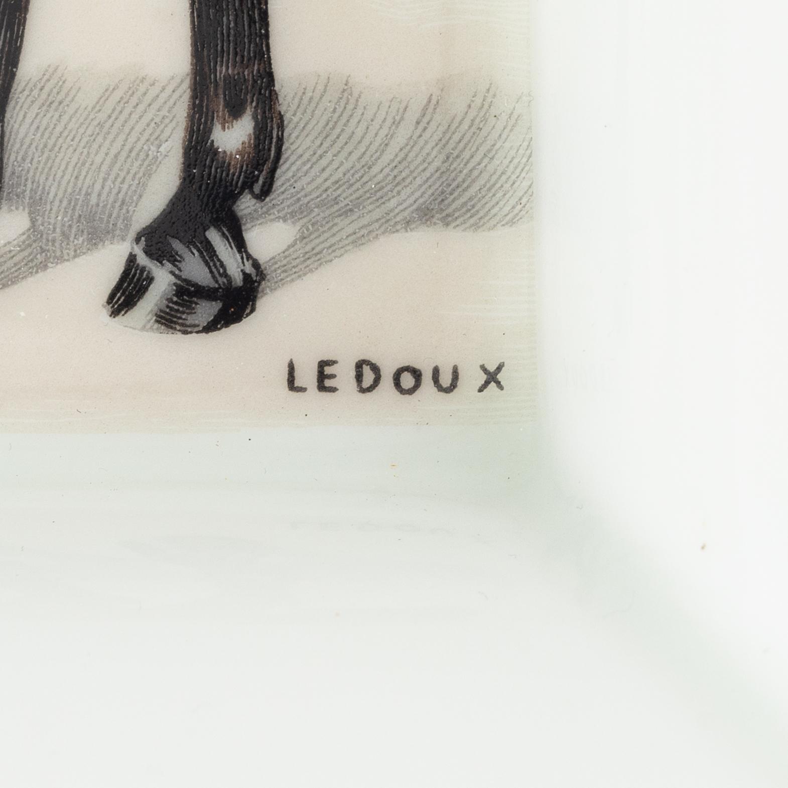 Hermès, askfat, två stycken, porslin, Paris, Frankrike.