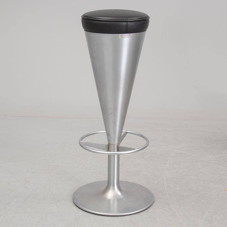 A set of seven 'Snaps' barstools by Johanson Design, Markaryd, Sweden, second half of the 20th century.