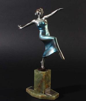 OTTO HAFENRICHTER, Art Deco Bronce sculpture Otto Haffenrichter.
