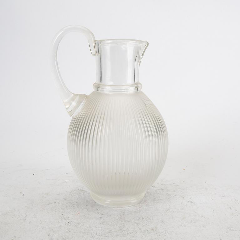 Carafe and 2 bowls and 2 glasses Lalique mid-20th century.