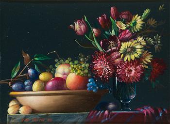 Jan Palmu, oil on board, signed and dated 84.