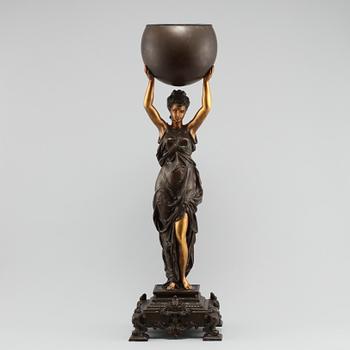 SKULPTUR, patinerad metall, sekelskiftet 1800/1900.