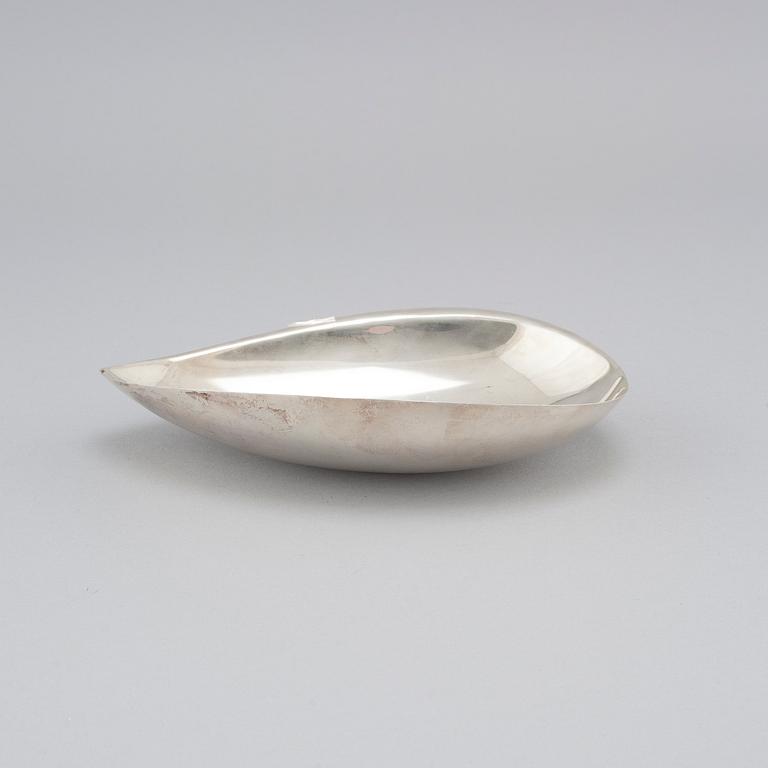 TAPIO WIRKKALA, a silver bowl, Hopeakeskus Tavastehus, model "Lieve", 1955.