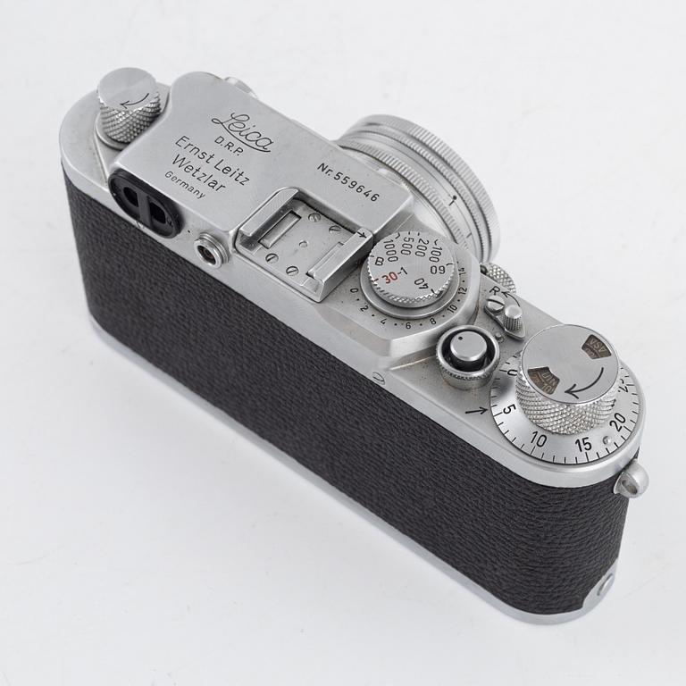 Leica IIIf, "Black Dial",  no. 559646, 1951.