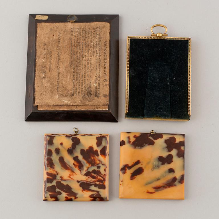 Two 19th century minature portraits.