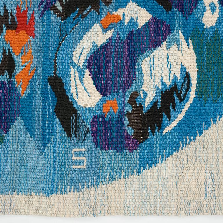 Barbro Sprinchorn, Vävd tapet, "La Lune" ("Månen"), gobelängvariant, ca 87,5-88,5 x 103,5 cm, signerad AB MMF S.