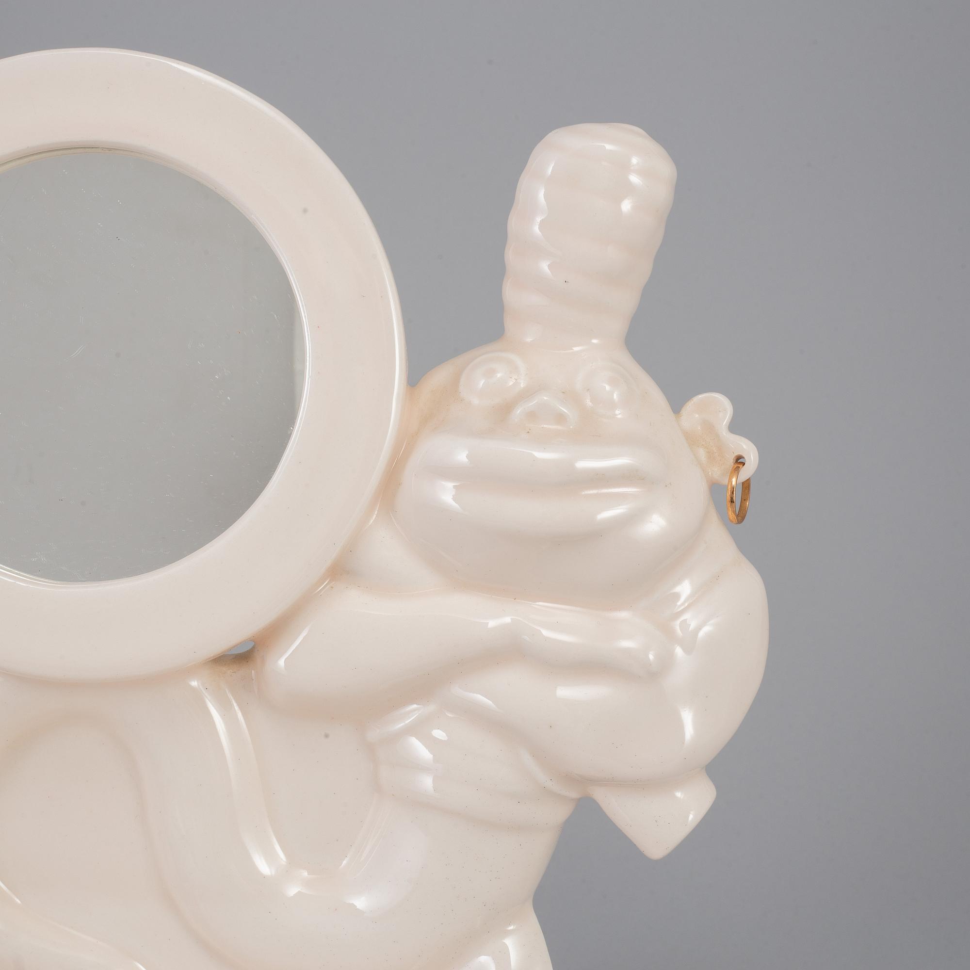 MATS THESELIUS, a porcelain mirror, signed and numbered 50/50, 1991.