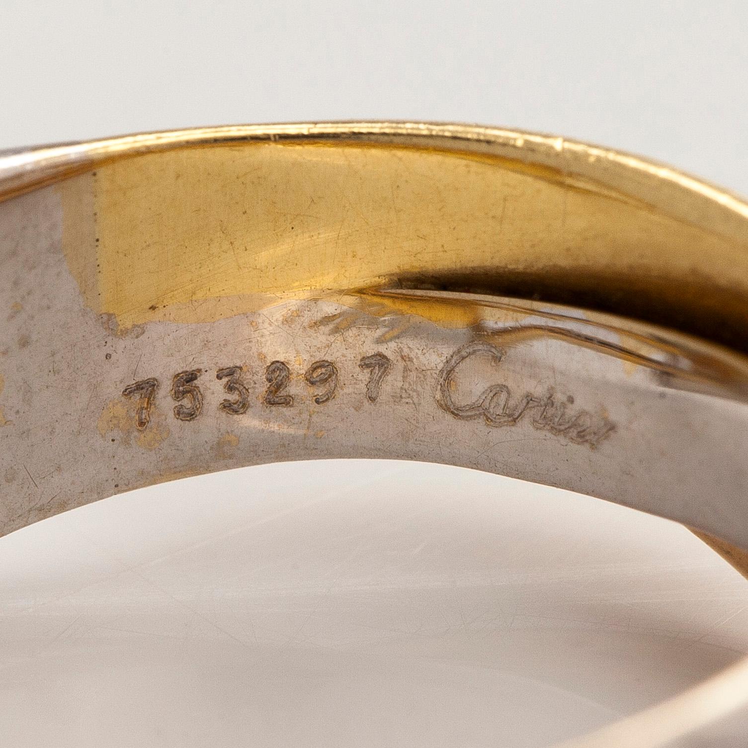 Cartier, örhängen, "Trinity", 18K guld.