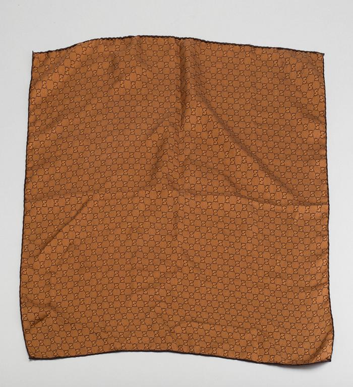 GUCCI, two scarfes.