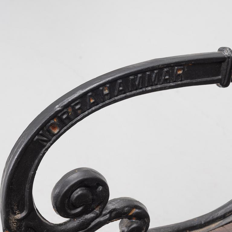 Trädgårdssoffa, Norrahamars bruk, 1900-talets slut.