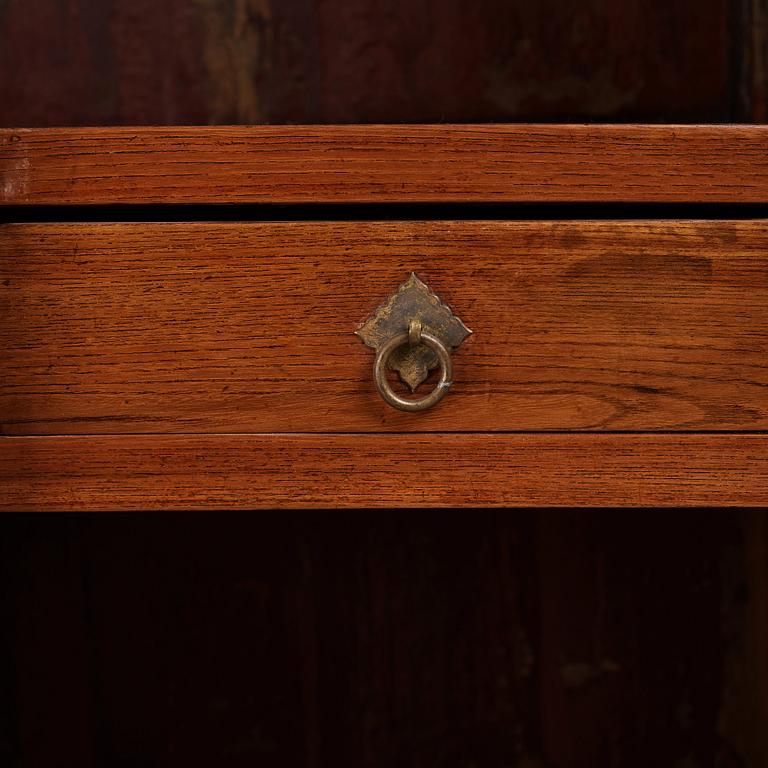 A Chinese hardwood cabinet, Qing dynasty, presumably 18th Century.