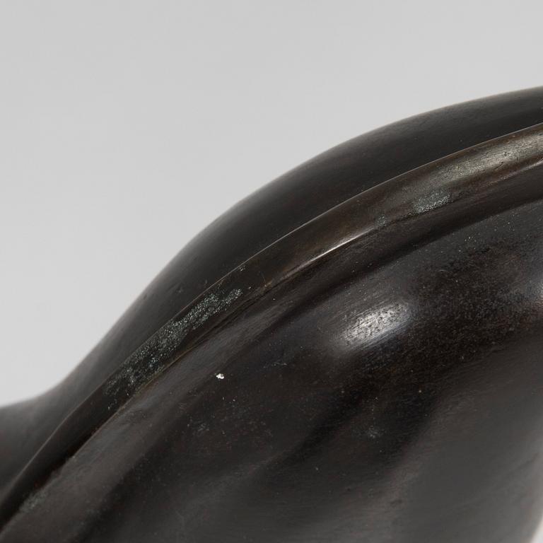 an art Deco style sculpture, bronze and marble.
