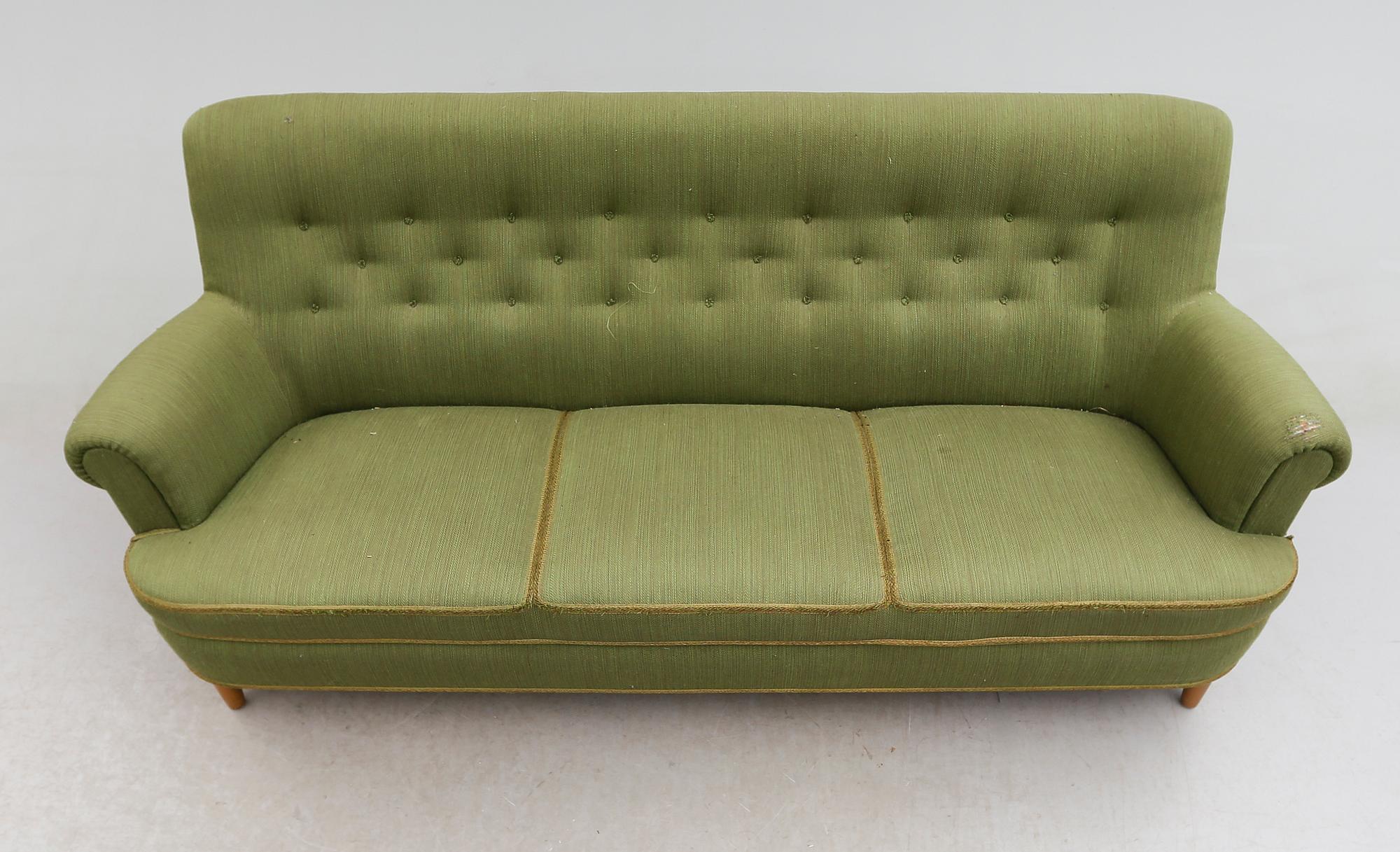 SOFFA, "Hemmakväll", Carl Malmsten, 1900-talets mitt.