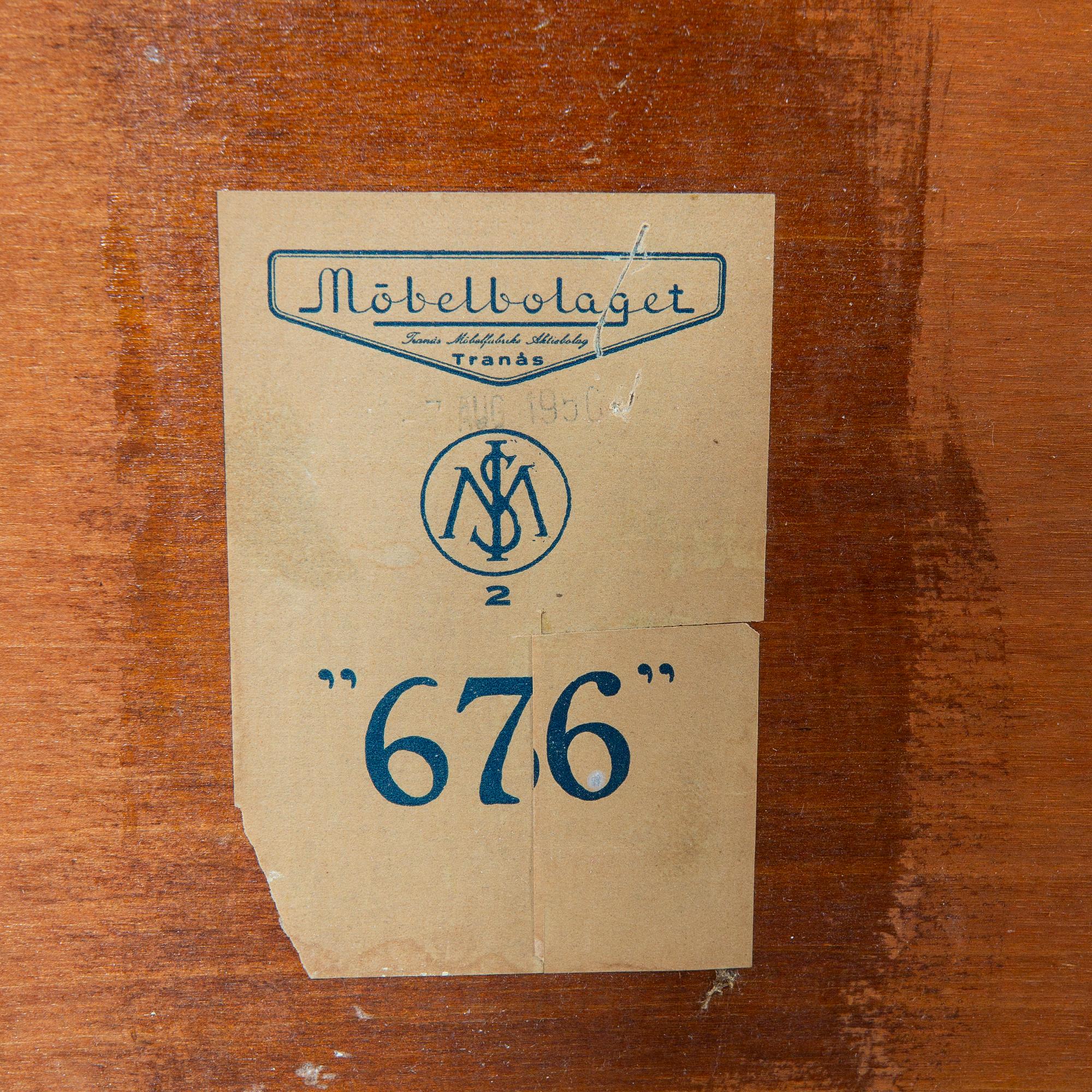 Bureau, possibly Tranås, "676", 20th century.