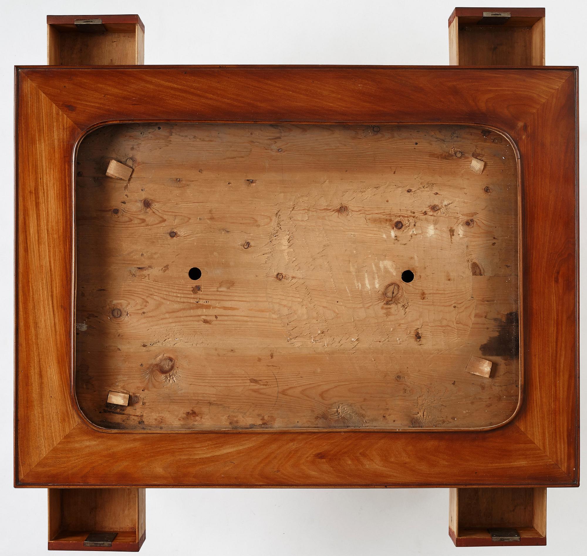 A late Gustavian 18th century faience tea table, attributed to Gottlieb Iwersson.