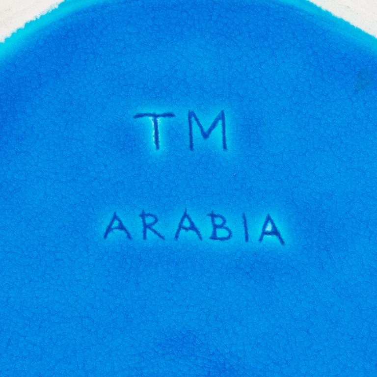 Toini Muona, a ceramic dish signed TM ARABIA.