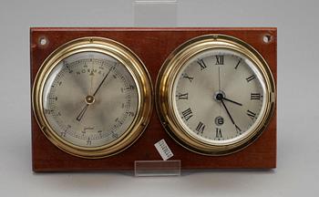 SKEPPSKLOCKA OCH BAROMETER, 1900-tal.