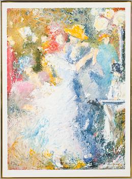 KARL HÖGLUND, färglitografi, signerad, numrerad 157/290.